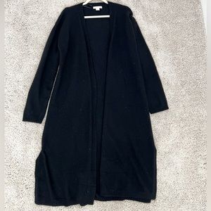 H&M Cardigan duster black long